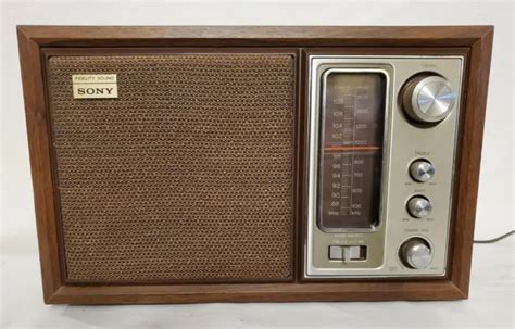 Vintage Sony Model Icf W High Fidelity Fm Am Table Radio Works Picclick