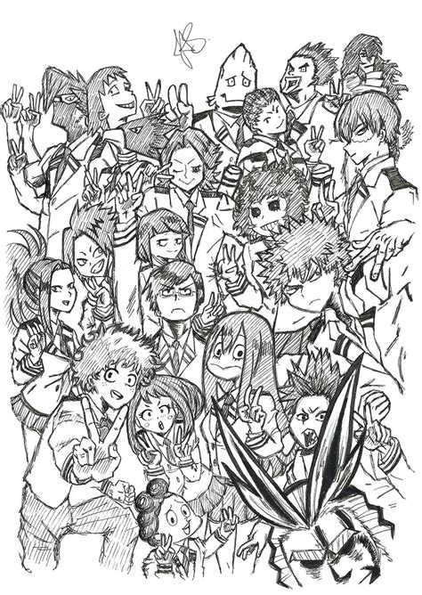 Please collect the compensation attached: My Hero Acidemia - Free Coloring Pages