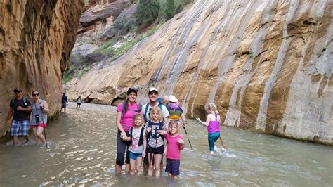 Hiking The Narrows With Kids Zion National Park Utah Outdoor Fam Fun