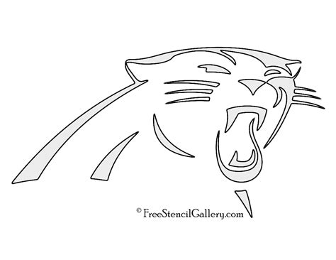 Opens in a new window; NFL Carolina Panthers Stencil | Free Stencil Gallery