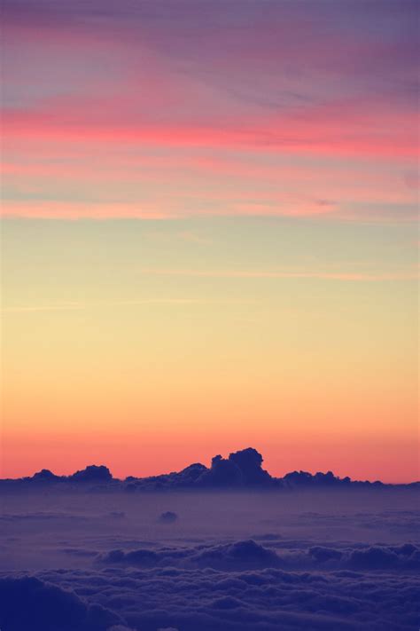 Download Wallpaper 800x1200 Clouds Sky Sunset Porous Iphone 4s4 For