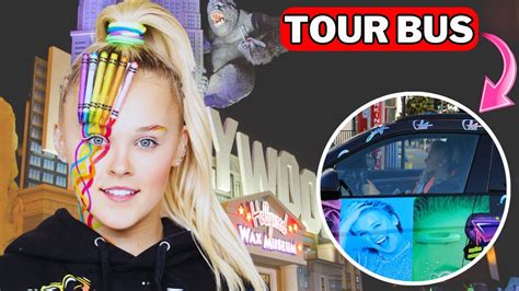 Jojo Siwa Brings Her Wild Car To Hollywood And Shocks A Tour Bus Of
