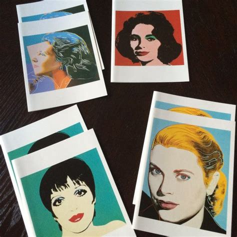 Andy Warhol Print Celebrities Cards Warhol Art Photos Boxed Etsy