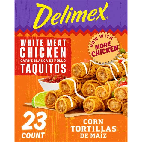 Delimex White Meat Chicken Corn Taquitos Frozen Snacks And Appetizers 23