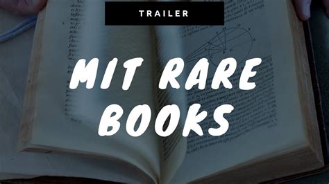 MIT Rare Books - YouTube