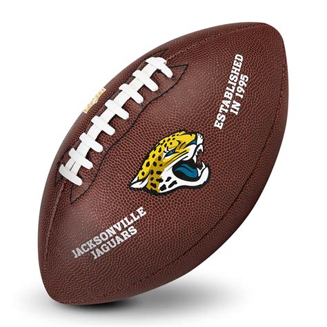 But the laces on college footballs are made of polyurethane to provide quarterbacks a better grip, while the duke's laces are. NFL Jacksonville Jaguars Game Logo American Football Ball ...
