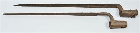Lot 419 5 War Era Bayonets Incl Civil War Case Antiques