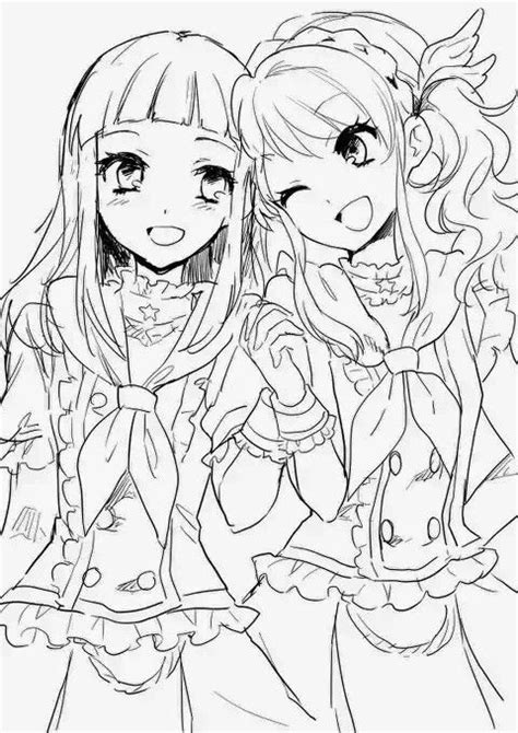 Coloring Friends Anime Sakura Teenage Cardcaptor Friend Cousin Drawings