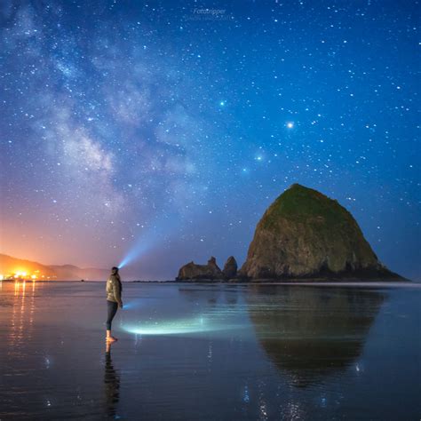 Standing On Stars Cannon Beach Oregon Gavin Hardcastle Fototripper