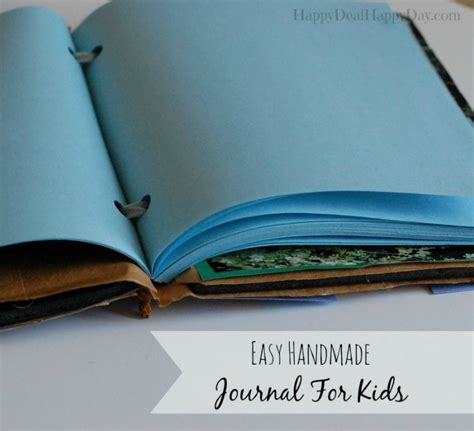 Easy Handmade Journals For Kids