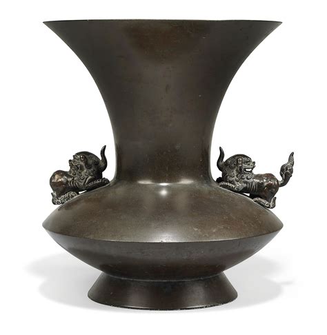 A Japanese Bronze Vase Meiji Period Late 19th Century Christies