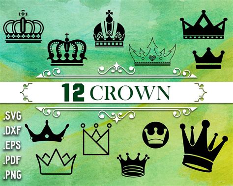 Crown Svg Princess Crown Svg Crown Clipart Crown Etsy Crown