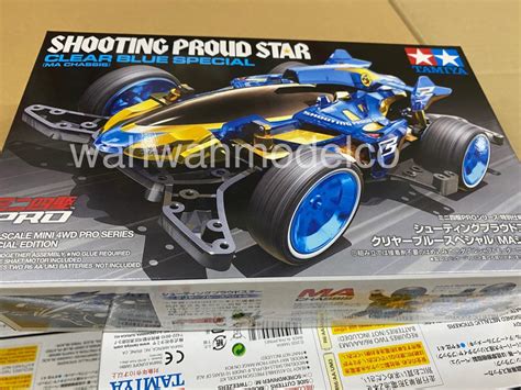 Tamiya 95573 Mini 4wd Shooting Proud Star Clear Blue Special Ma Chassis