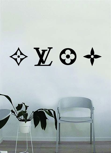 Louis Vuitton Logo Pattern V2 Wall Decal Home Decor Bedroom Room Vinyl Sticker Art Quote Designe