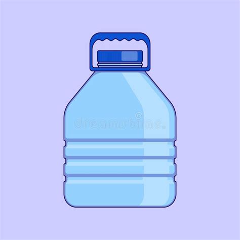 Plastic Bottle Of Water Illustration Icon Vector Water Bottle Gallon