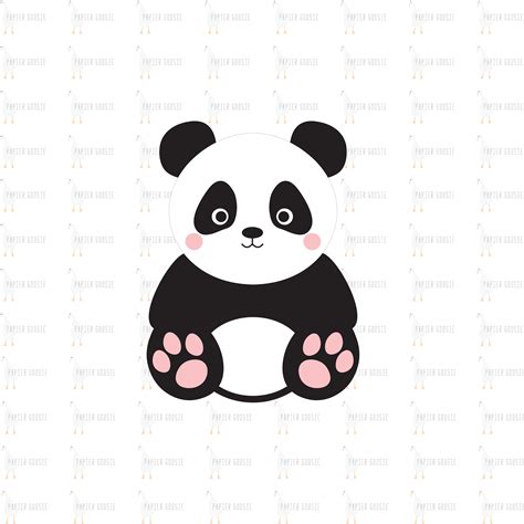 Panda Svg Cute Panda Svg Baby Panda Svg Beautiful Panda Etsy Hong Kong