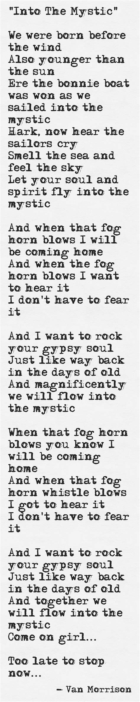 Van Morrison ~ Into The Mystic My Fav Song Into The Mystic