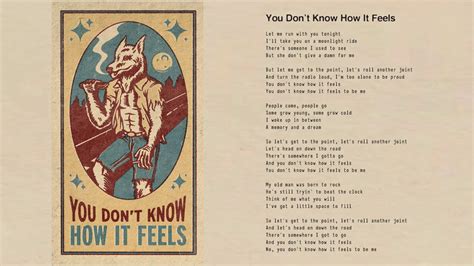 Tom Petty You Dont Know How It Feels Official Lyric Video Youtube