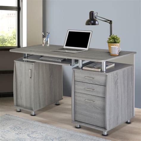 Small Computer Desk In Gray Homesquare