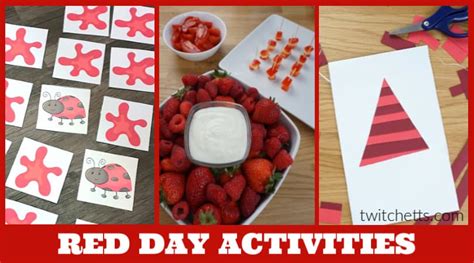 Color Red Activities For Preschool