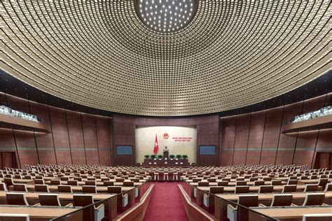 The National Assembly House of Vietnam equipped with the ...