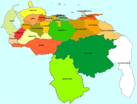 Imagen Del Mapa Fisico De Venezuela Imagui