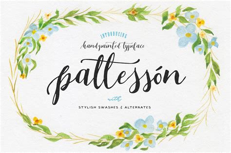 Patteson Font By Blessed Print · Creative Fabrica