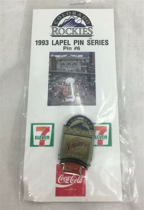 Baseball 1993 Souvenir Lapel Hat Pin 6 Colorado Rockies Series Ebay