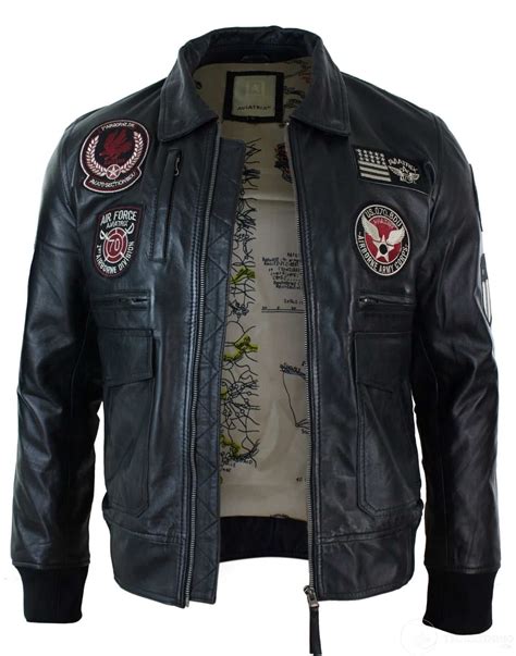 Air Force Leather Bomber Jacket Airforce Military