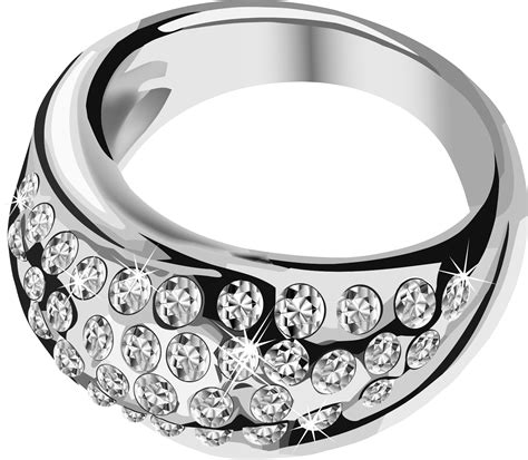 Silver Ring With Diamond Png Image Purepng Free