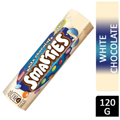 Smarties White Chocolate Giant Tube 120g Online Pound Store