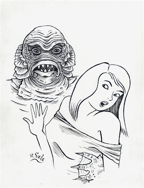 The Creature 2 Original Pen And Ink Drawing · Richard Sala · Online