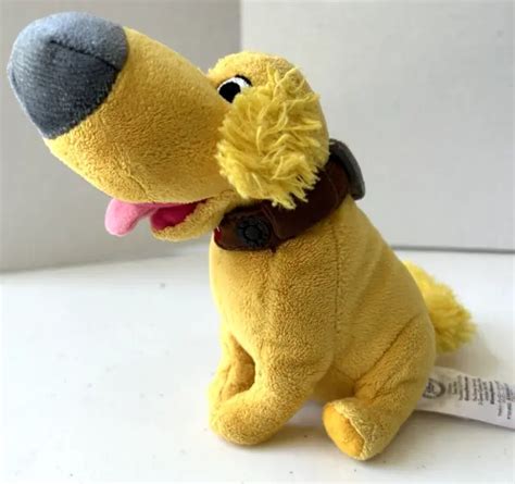 Disney Pixar Up Dug Doug Dog 6 Plush Stuffed Disney Store Puppy Yellow