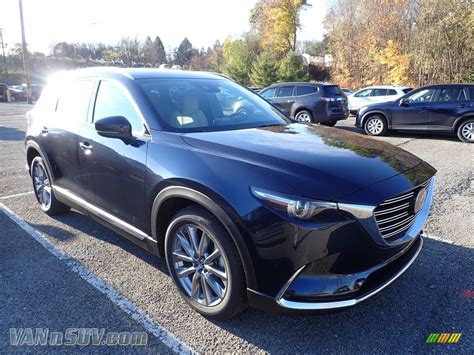 2021 Mazda Cx 9 Grand Touring Awd In Deep Crystal Blue Mica Photo 3