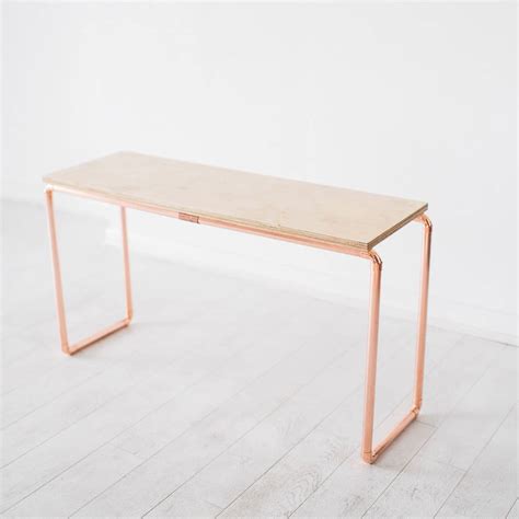 Browse a variety of modern furniture, housewares and decor. Copper And Birch Wood Display Table By Little Deer ...