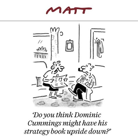 The Telegraph Matt Cartoon Dominic Cummings Strategy Book Ukpolitics