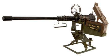 Inert Browning 50 Cal Heavy Machine Gun With Extras Modern
