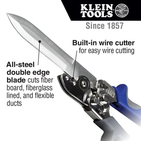 Duct Cutter With Wire Cutter 89554 Klein Tools For Professionals
