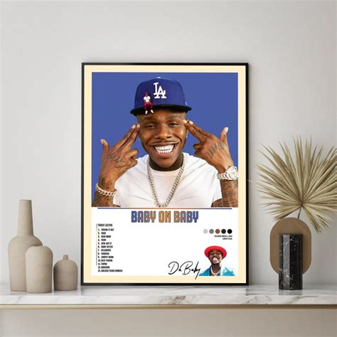 Baby On Baby Album Canvas Dababy Home Decor Taking It Out Custom