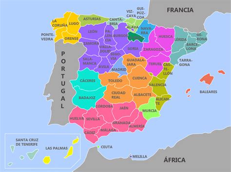 Aprender A Situar Las Provincias De España En Un Mapa