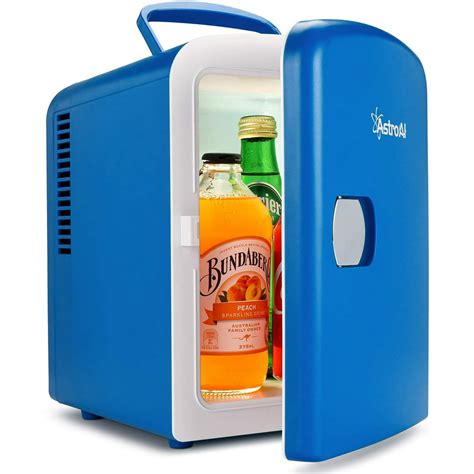 Astroai Mini Fridge 4 Liter6 Can Acdc Portable Thermoelectric Cooler