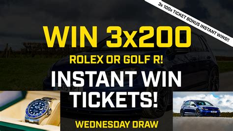 Win 3x 200 Rolexgolf R Tickets 3x Chances To Win 10th May