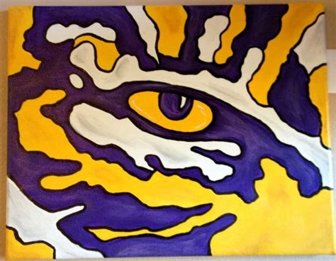 Lsu Louisiana State University Eye Of The Tiger By Floofyarts 2000
