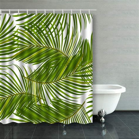 Bpbop Leaves Of Palm Tree Shower Curtain Bathroom Curtain 60x72 Inches