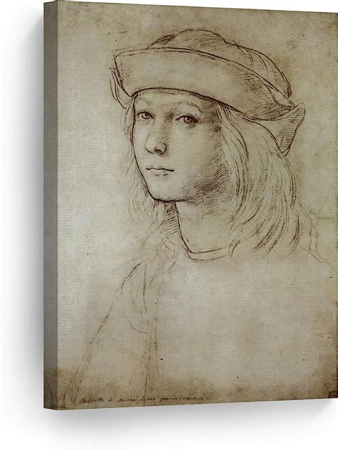 Smile Art Design Probable Self Portrait Drawing By Raphael