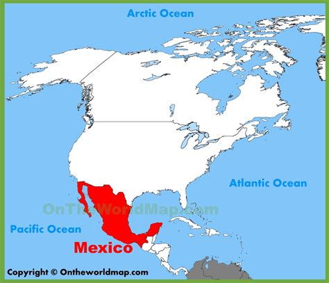 Where Is Mexico On The Map Mexico Map