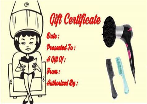 Haircut gift certificate templates gift certificate. Pin on Salon Gift Certificate Templates
