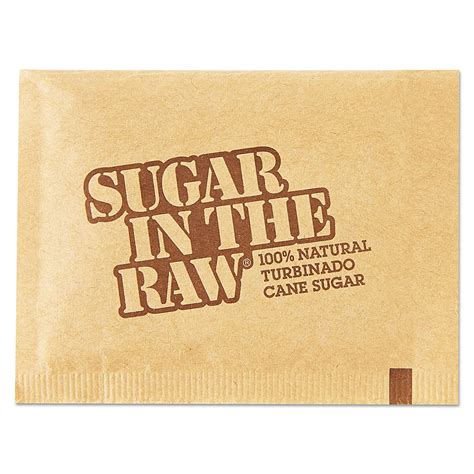 Sugarin The Raw Sugar Packets Raw Sugar 018 Oz Packets 500 Per Carton Sgr827749