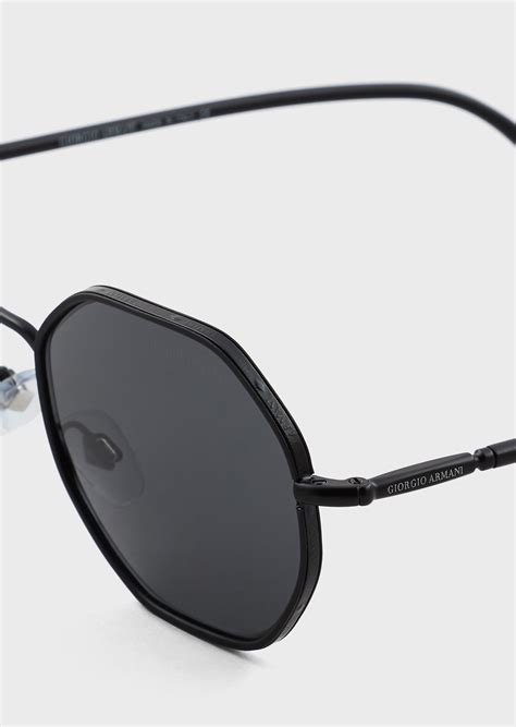 Mens hexagonal sunglasses | GIORGIO ARMANI Man