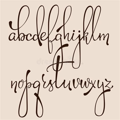 Calligraphy Cursive Font Stock Illustration Illustration Of Lettering